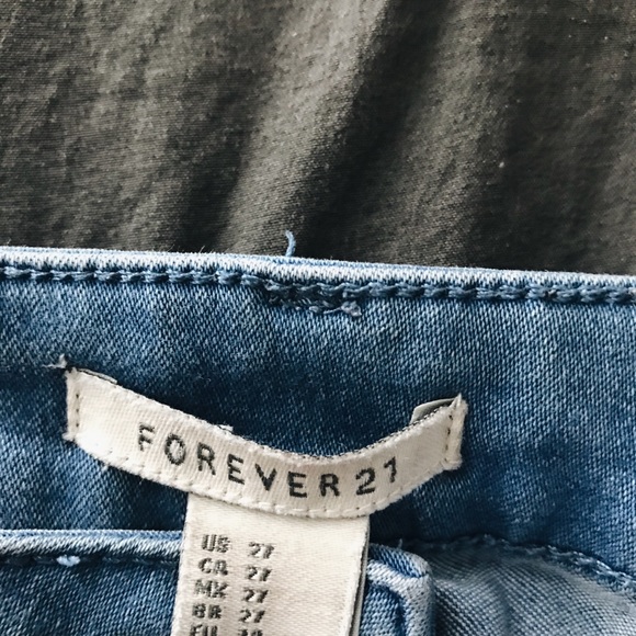 High Rise Blue Skinny Jeans - Picture 4 of 5